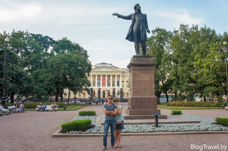 Памятник Пушкину в Санкт-Петербурге и наши друзья Достопримечательности Санкт-Петербурга