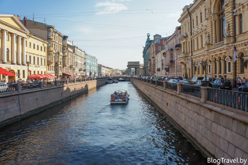Канал Грибоедова со стороны Спаса на Крови Достопримечательности Санкт-Петербурга